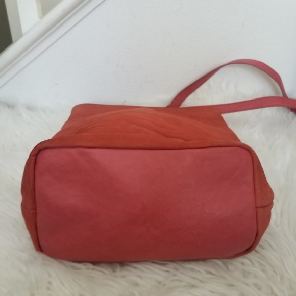 LUCKY BRAND Red Brick Genuine Leather Crossbody Shoulder Bag - Picture 7 of 13